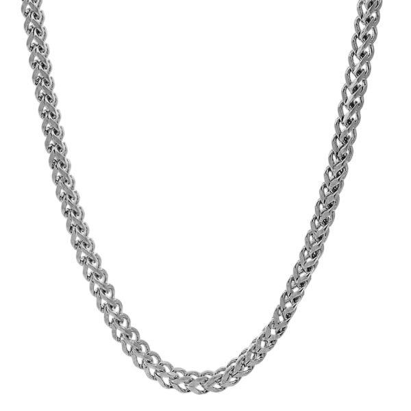 King Ice 3mm Franco Chain - White Gold - WHITE GOLD